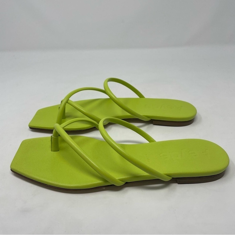 Aeyde Mina Strappy Leather Slide Sandals in Green - NWT - Picture 6 of 11
